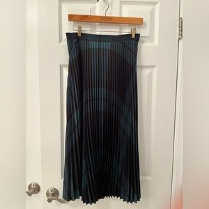 Talbots pleated midi skirt size 4